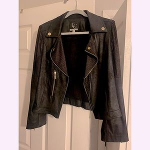 Lena Gabrielle Vegan Faux Leather Moto Jacket
